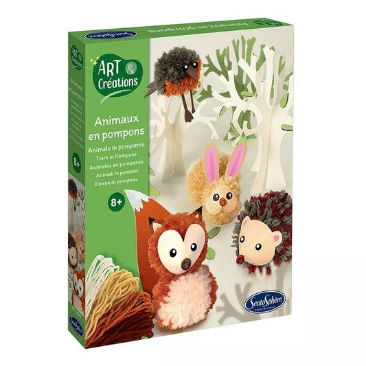 A box of Sentosphere Animals in Pompoms.