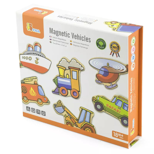 A New Classic Toys Magnetic Vehicles - 20 pieces box filled with magnetic vehicles that inspire imaginative story-telling.