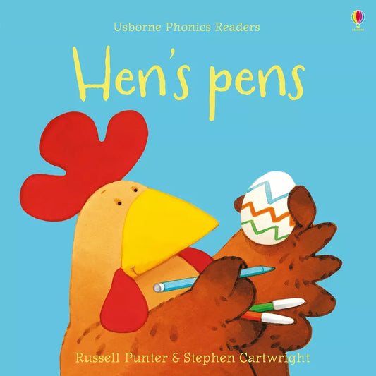 Usborne Phonics Readers: Hen's Pens: A reading skills children's book by Stephen Curtis.