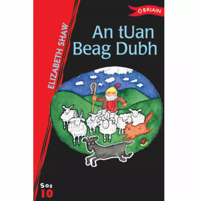 An tUan Beag Dubh is a little black sheep who loves to frolic in the snow and curl up with a good book.