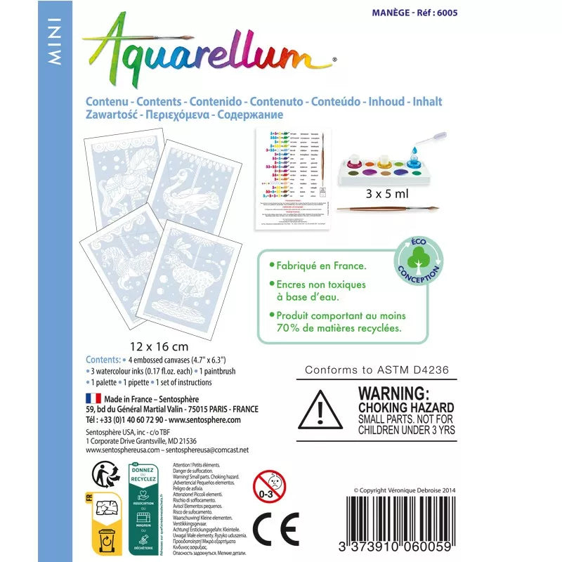 A package of Sentosphere Aquarellum Mini Manege paper.