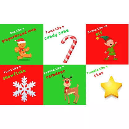 A CubeFun Christmas set of Christmas cards with a star and Santa Claus.