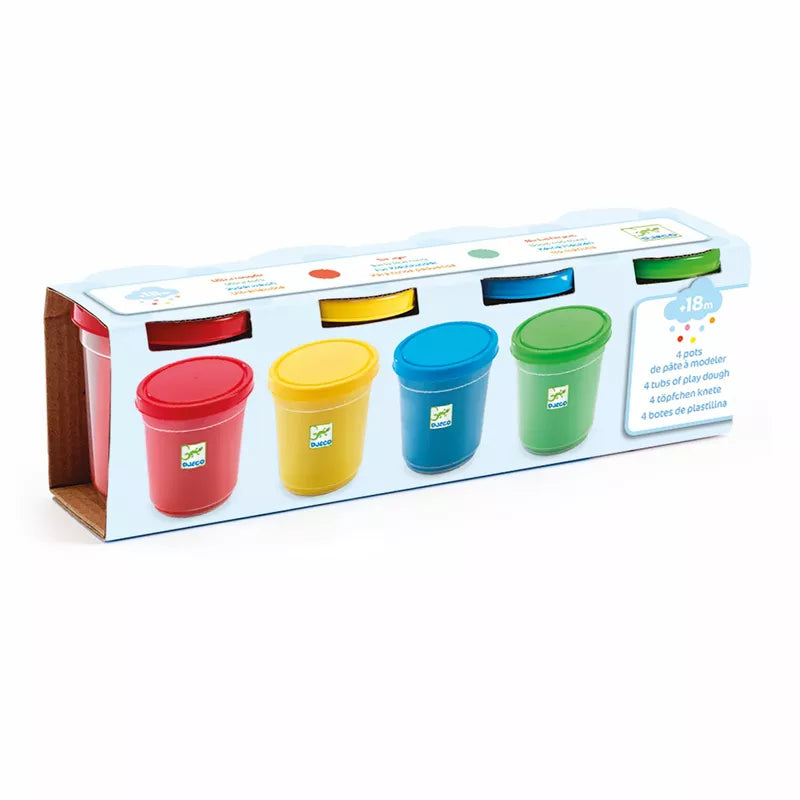 A box of Djeco 4 plastic cups.