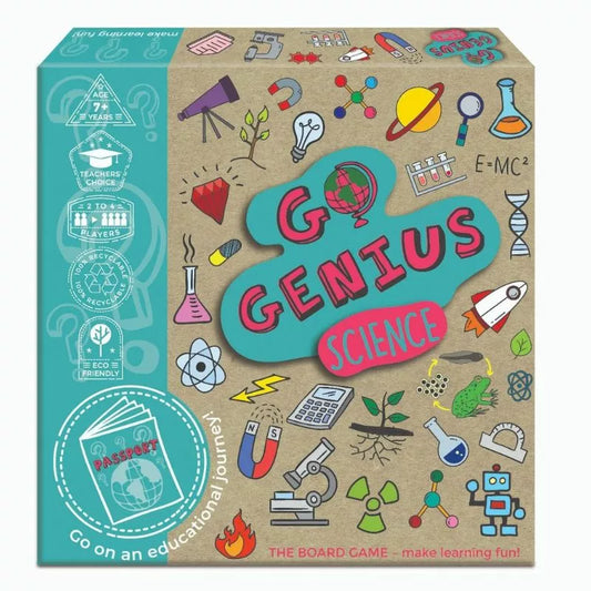 Go Genius Science eco-friendly board game.