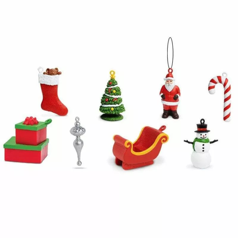 Santa Claus and his reindeer come to life in this highly detailed, festive TOOBS® Figurines Christmas set. Perfect for an educational environment, these lifelike figurines capture the magic of Santa Claus.