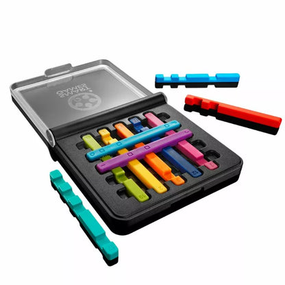 A set of Smartgames IQ Stixx colored pencils in a case.