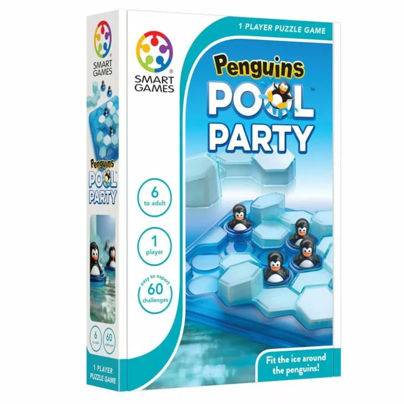 3D SmartGames Penguins Pool Party board game with Smart Penguins.