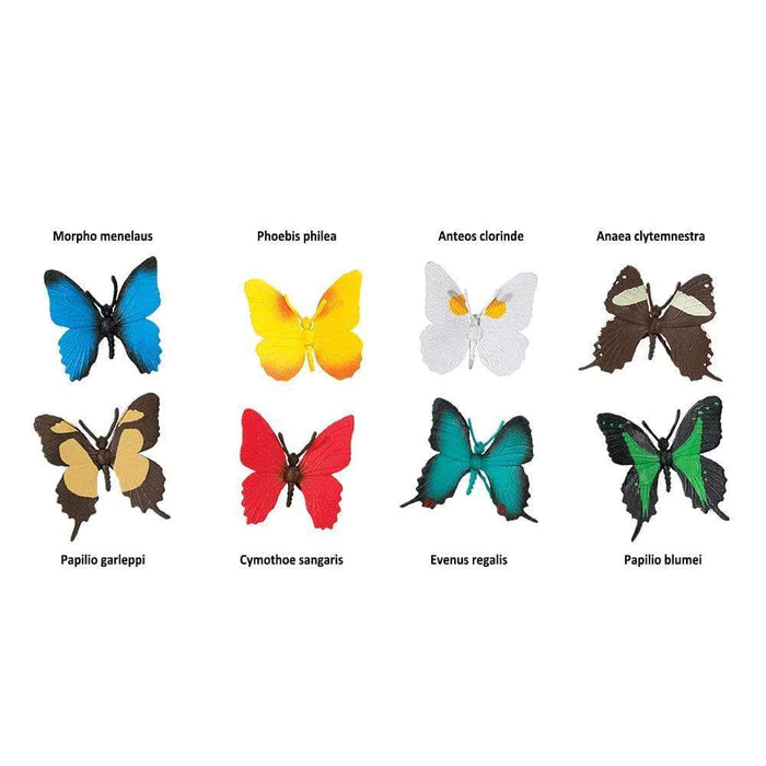 a group of TOOBS® Figurines Butterflies are shown on a white background.