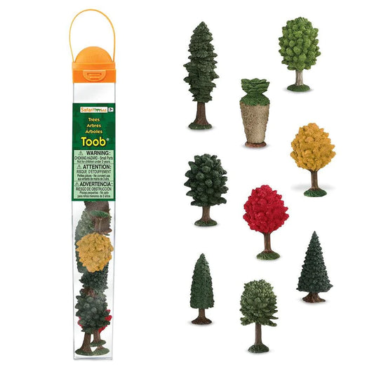 A package of Safari Ltd's TOOBS® Figurines Trees on a white background.