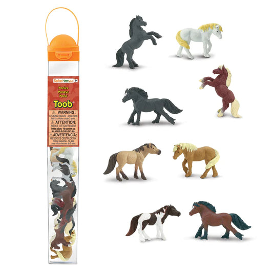 a pack of TOOBS® Figurines Ponies in a tube.