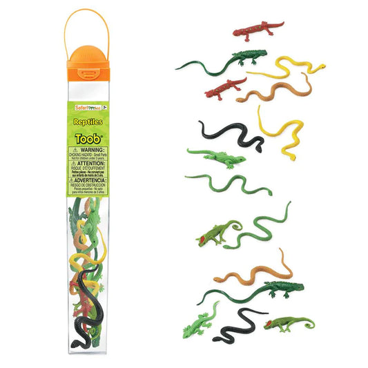 a pack of TOOBS® Figurines Reptiles in a tube.