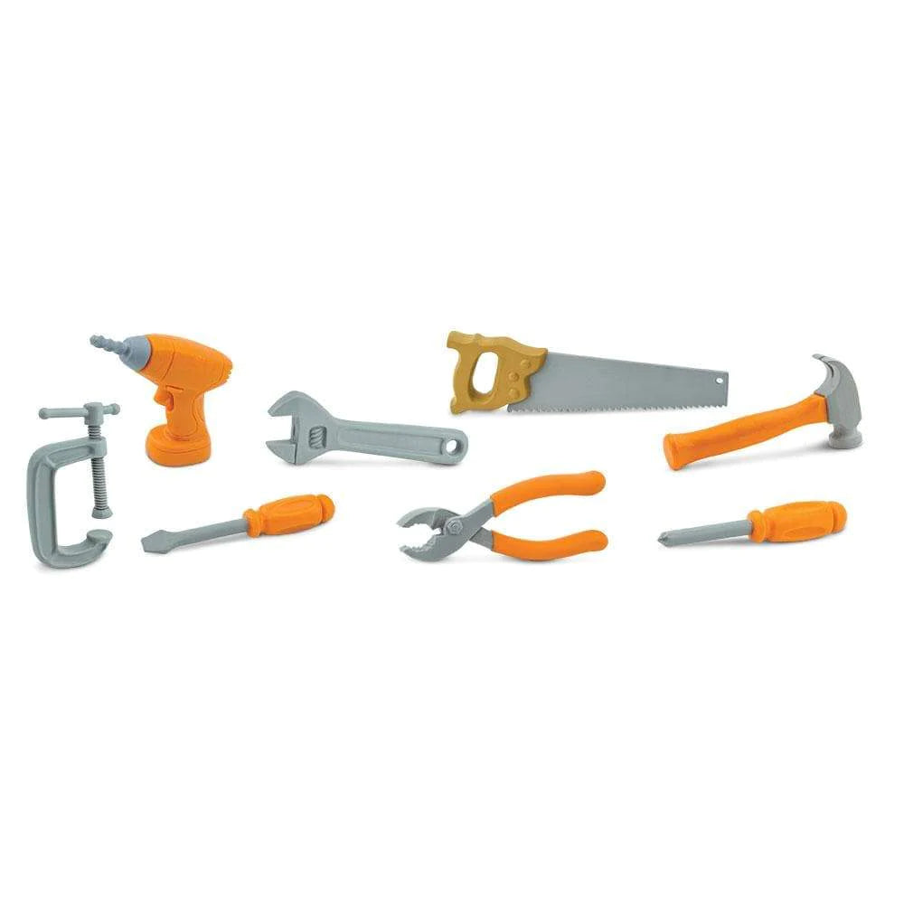 a set of TOOBS® Figurines Tools on a white background.