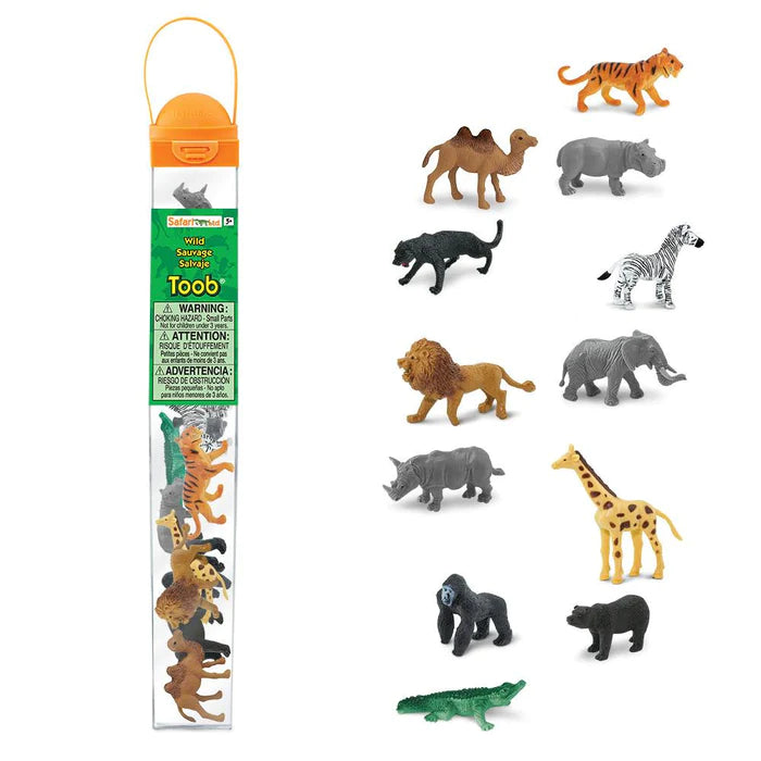 a set of TOOBS® Figurines Wild in a tube.