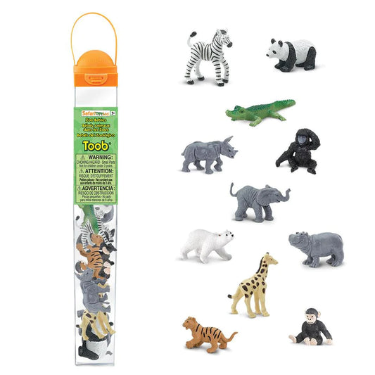 A package of TOOBS® Figurines Zoo Babies.