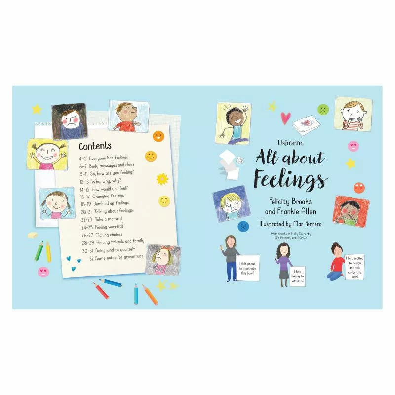 Usborne All about Feelings book.