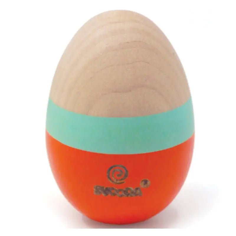 Wooden Egg Shaker Orange