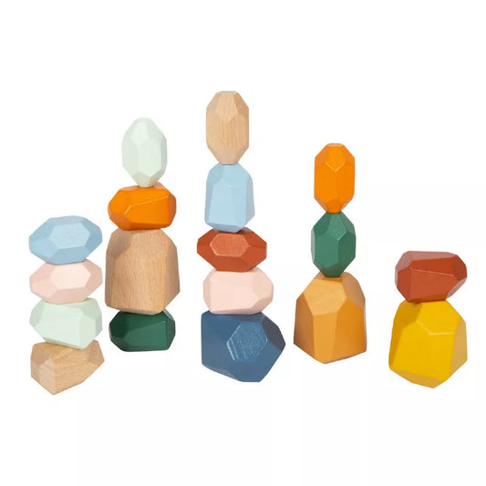 A group of Balance Blocks "Safari" stacked on top of each other.