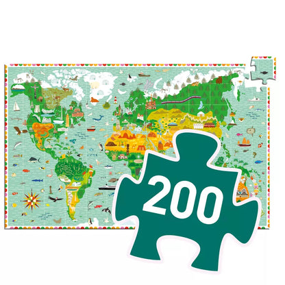A Djeco Observation Puzzle Around the World piece.
