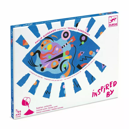 A box of Djeco Inspired By Abstract with a picture of a fish on it.