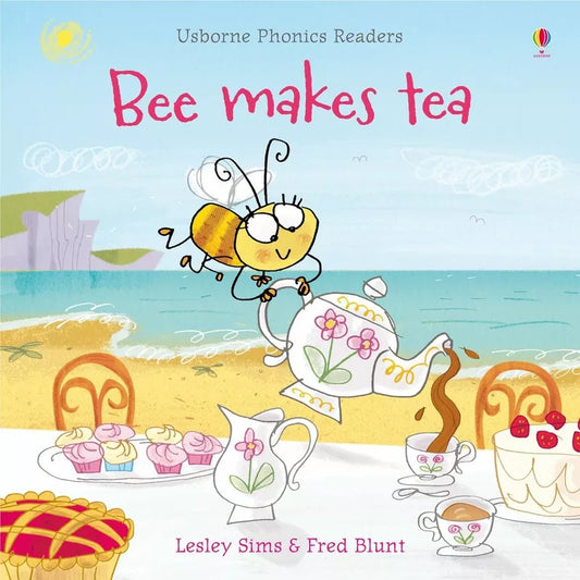 This children's book with parental guidance notes helps improve language and reading skills as Usborne Phonics Readers: Bee makes tea.
