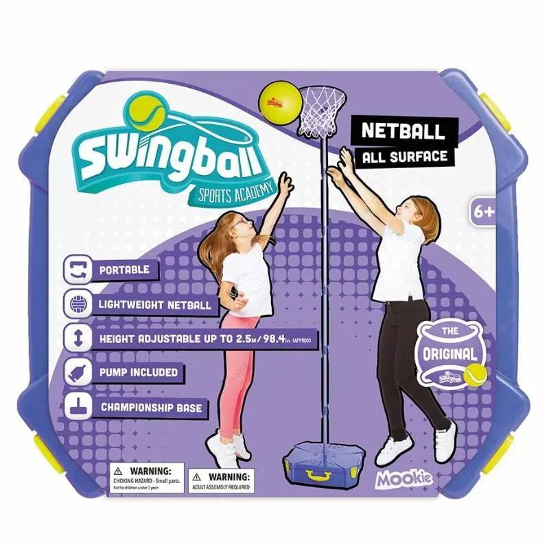 A picture of a couple of kids playing All Surface Netball.