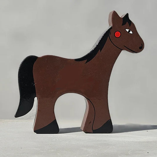 Magnetic Wooden Horse Play Figure