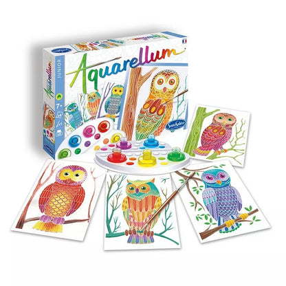 Aquarellum Junior Owls - children's painting toy featuring owls & owls & owls & owls.
