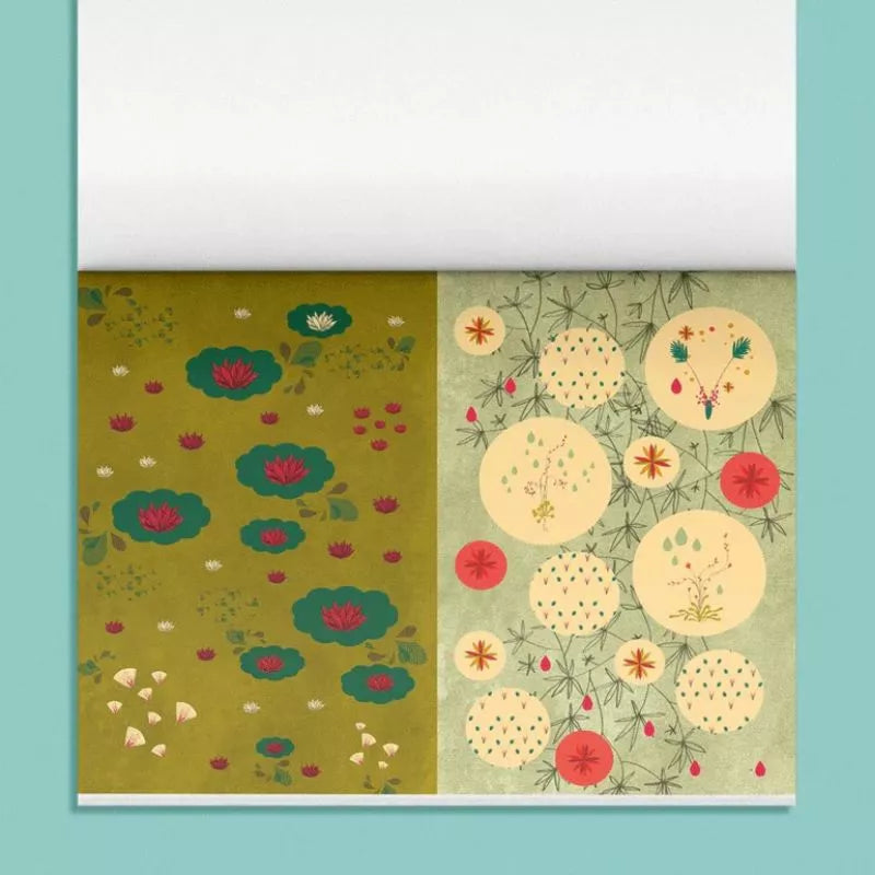 Two creative notebooks adorned with artistic designs or Artists Stickers – Botanica.