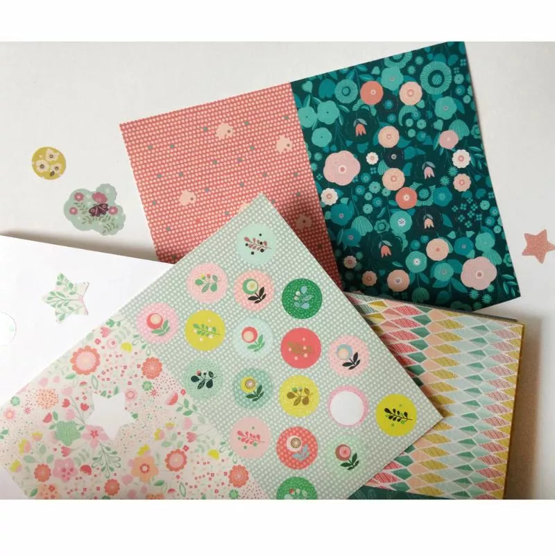 A set of Artists Stickers – Floral with different designs on them.