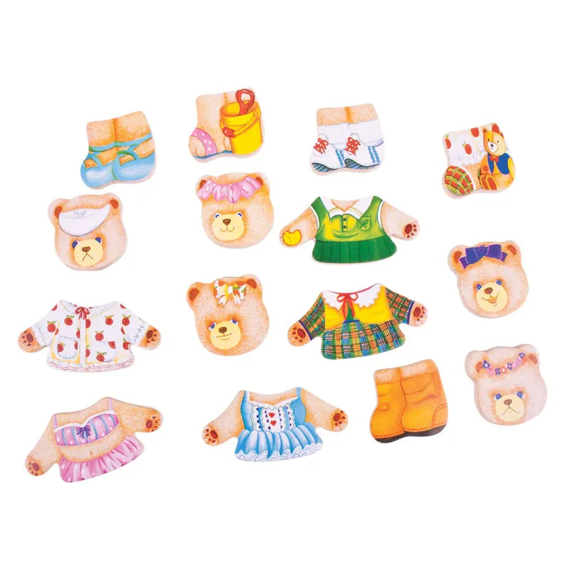 Dress up Puzzle Bear Family