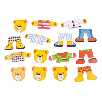 Dress up Puzzle Bear Family