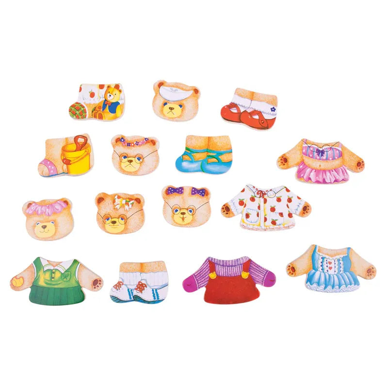 Dress up Puzzle Bear Family