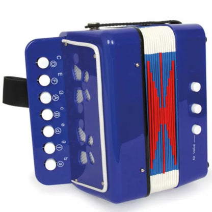 A Accordion Blue on a white background.
