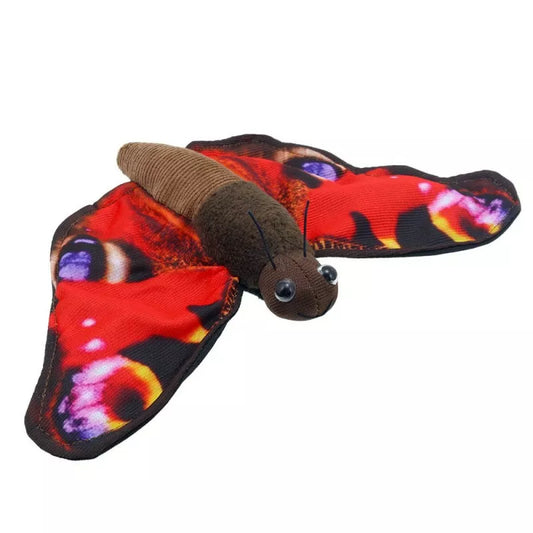 A Butterfly Peacock Finger Puppet, sized for children or adults’ fingers. Soft padded body, with realistic colours.