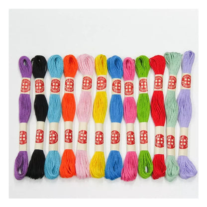 A row of Buttonbag Friendship Bracelet Kits.