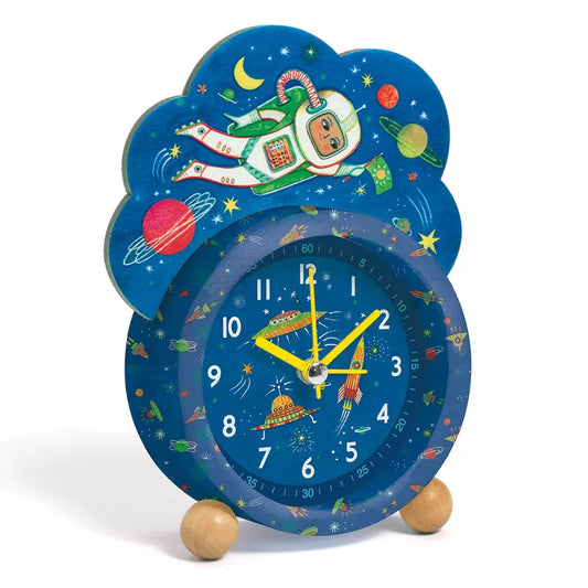 A Djeco Alarm Clocks Space with an astronaut on it.