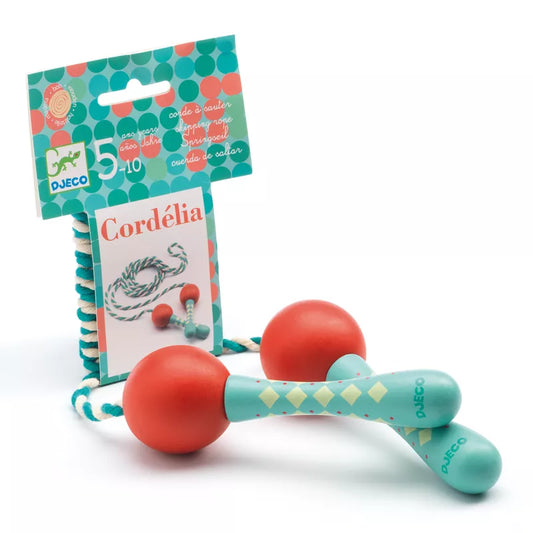 A toy with a Djeco Skipping Rope Cordelia attached to it designed for active play.