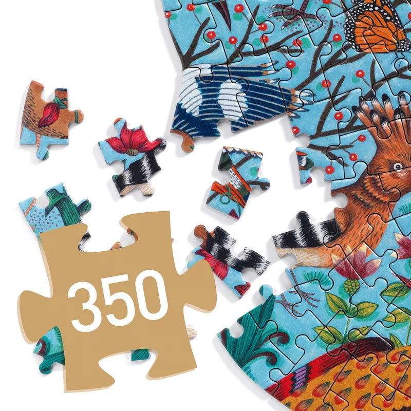 A Djeco Puzz’Art Dodo 350 pcs with a piece missing from it.