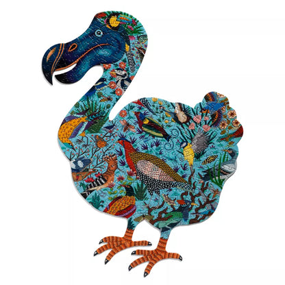 A Djeco Puzz’Art Dodo 350 pcs made out of paper on a white background.