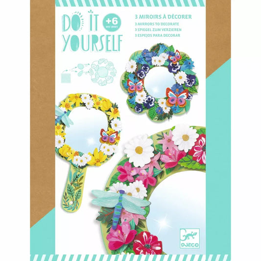 Johnlewis Djeco Mosaics & Stickers Pretty Flowers for children with floral decorations.