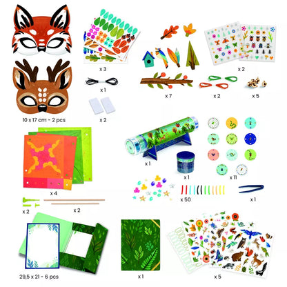 A Djeco Multi Activity Kit Nature for little boys and girls to create a fox mask.