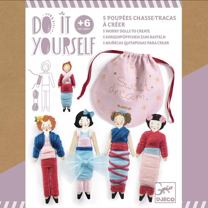 Do it yourself Djeco Create Sweet Night dolls kit.