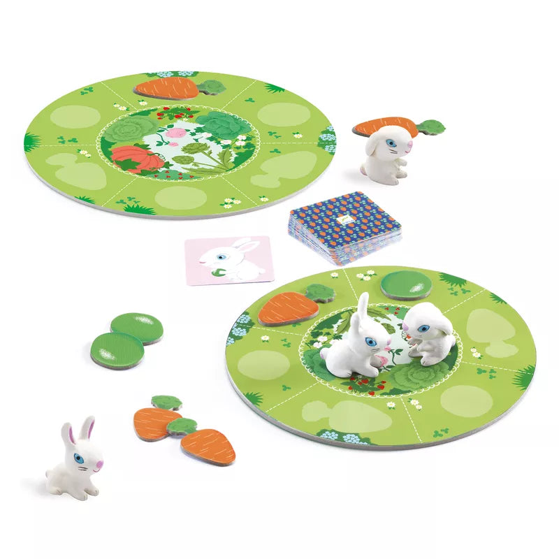 A Djeco Toddler Game Little Collect set sitting on top of a table.