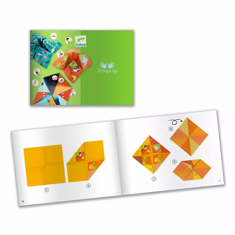 This Djeco Origami Origami Bird game is a playground classic and includes step-by-step instructions for creating fortune tellers.