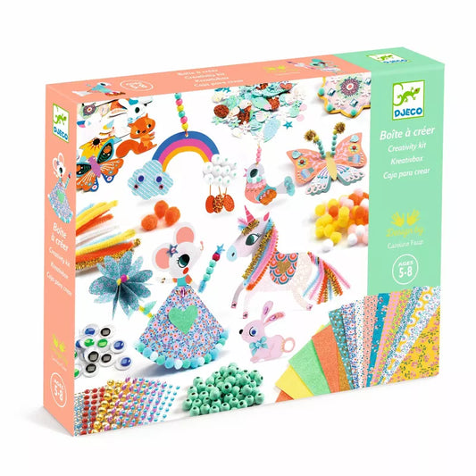 A picture of a box of Djeco Paper Creations Creativity kits.
