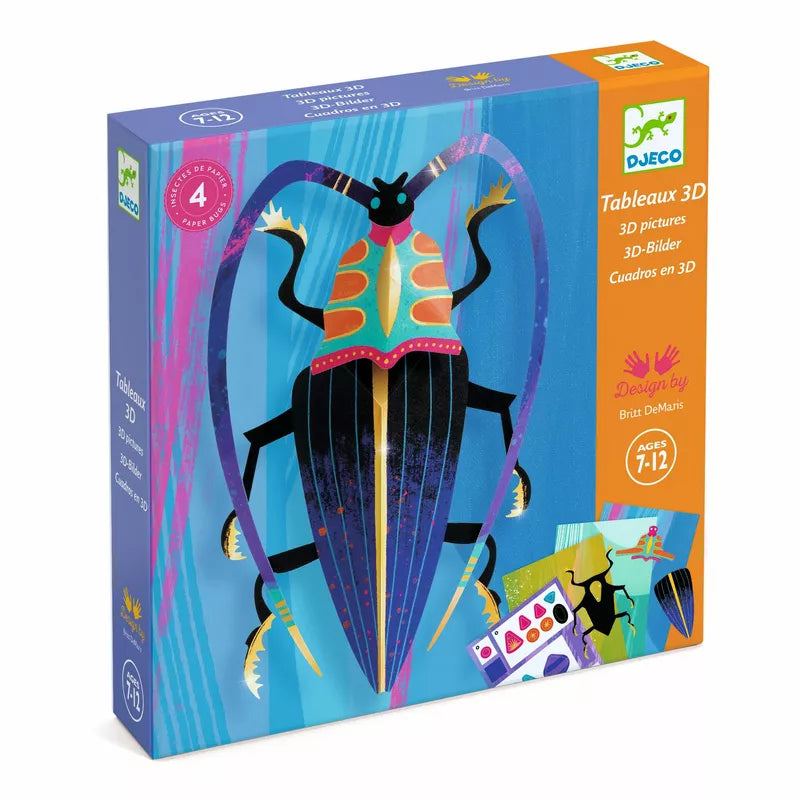 A Djeco Paper Creations Paper bugs puzzle box.