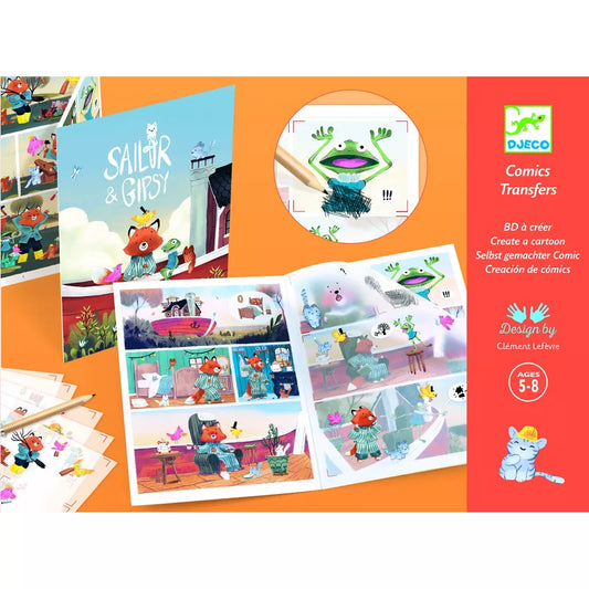 Johnlewis com offers a fun and interactive Djeco Decals Sailor & Gipsy template, perfect for creating your own comic strip. This delightful toy includes rub-down transfers to enhance your creative experience.