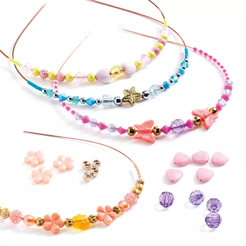 A set of three Djeco Jewels to Create Precious necklaces and earring sets.
