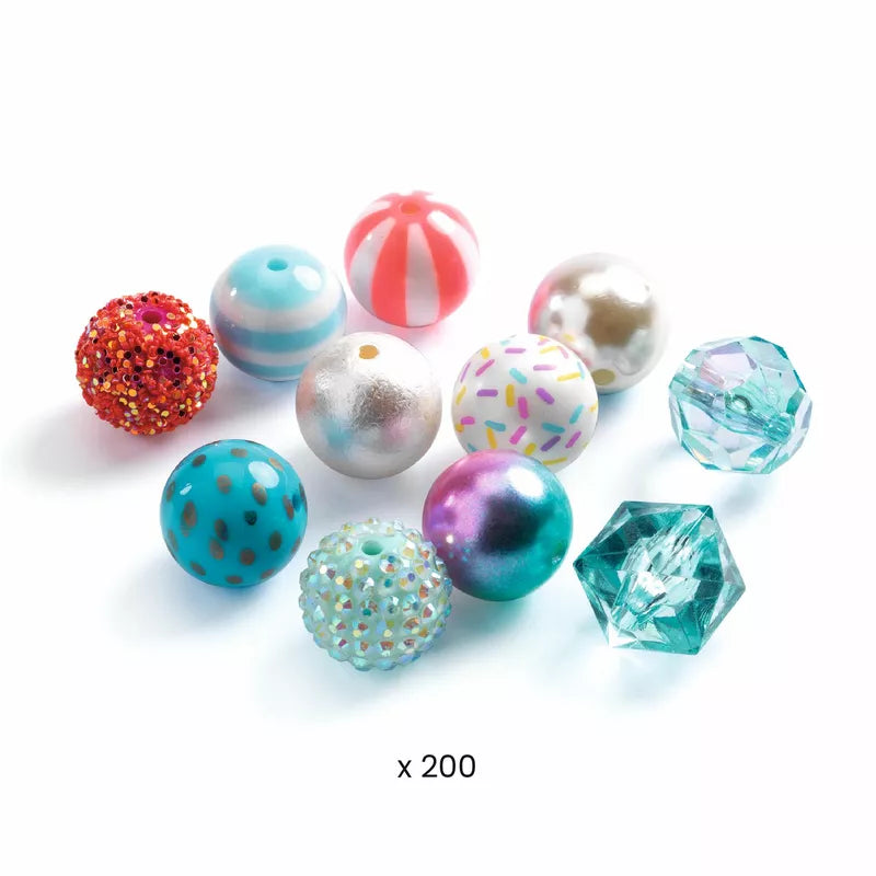 Djeco Beads & Jewellery Bubble beads, Silver