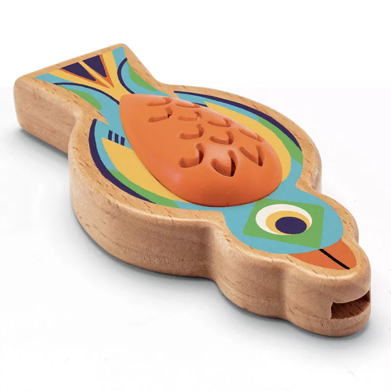 A Djeco Animambo Kazoo toy with a fish design on it.